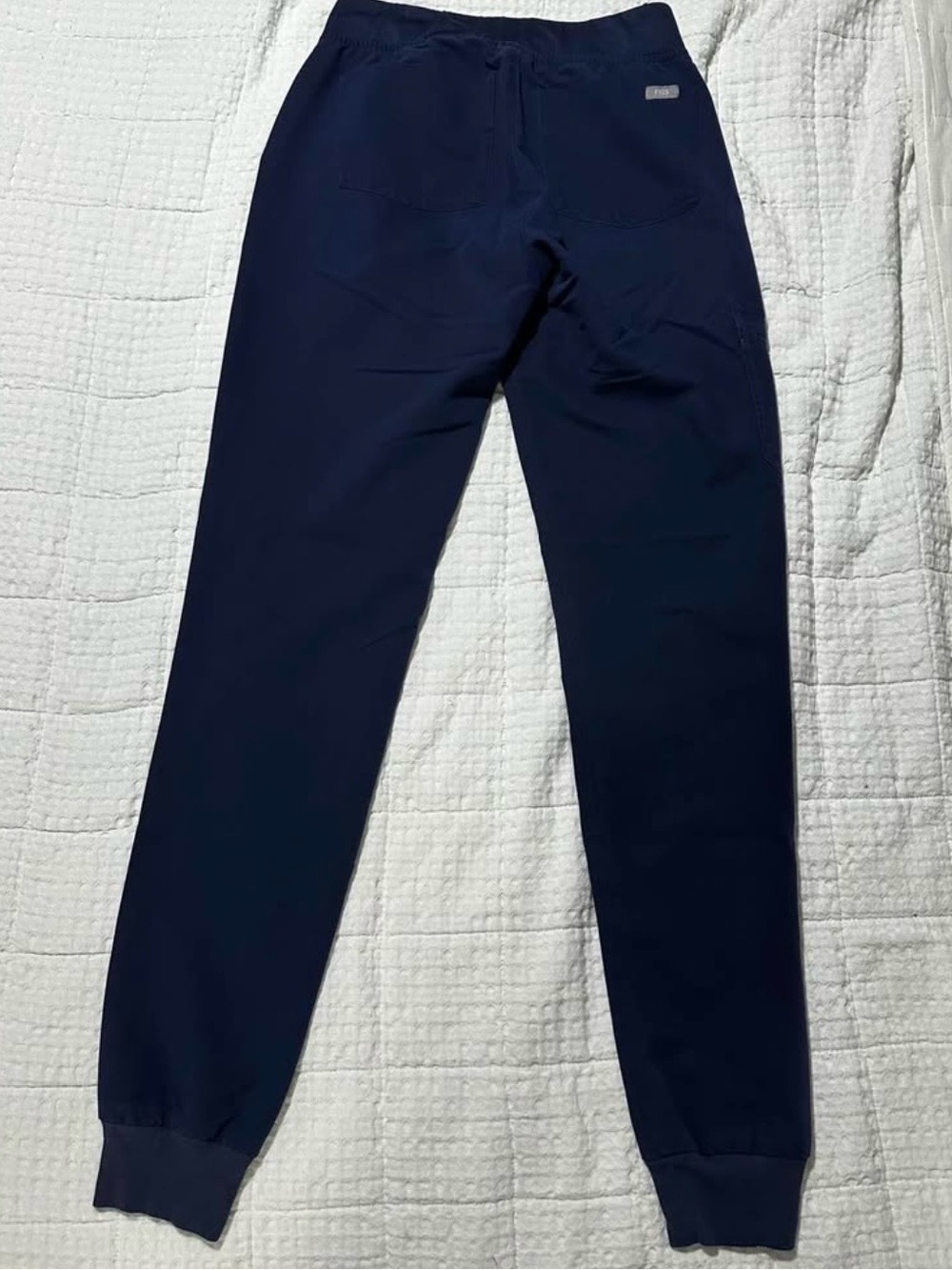FIGS Zamora Jogger Scrub Pants with Drawstring - Women's Navy Blue (qty. 2) - Picture 5 of 6